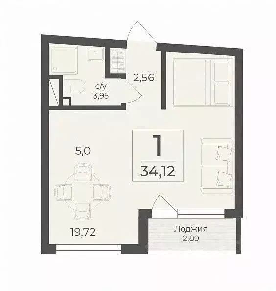 Студия Крым, Алушта муниципальный округ, пос. Бондаренково ул. ... - Фото 2