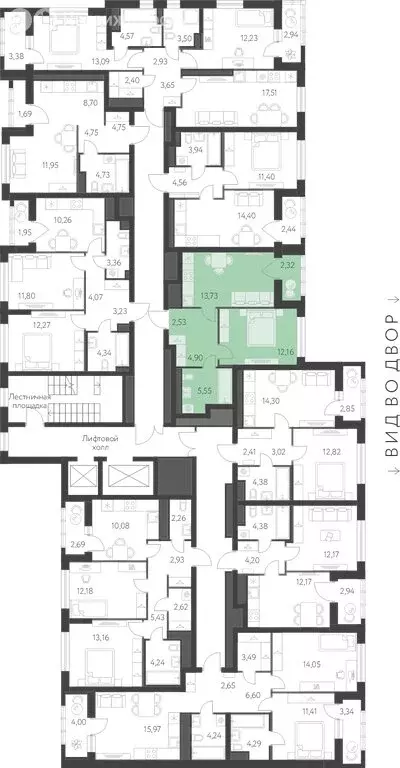 1-комнатная квартира: Екатеринбург, улица Академика Парина, 25 (40.03 ... - Фото 2