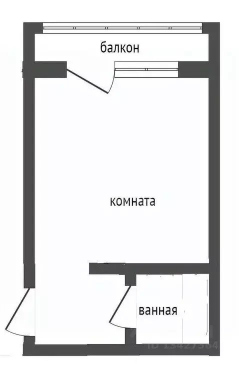 Студия Курганская область, Курган Заозерный жилрайон, 1-й мкр, ул. ... - Фото 2