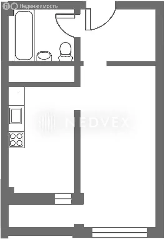1-комнатная квартира: Сочи, Пластунская улица, 104А (28.18 м) - Фото 0