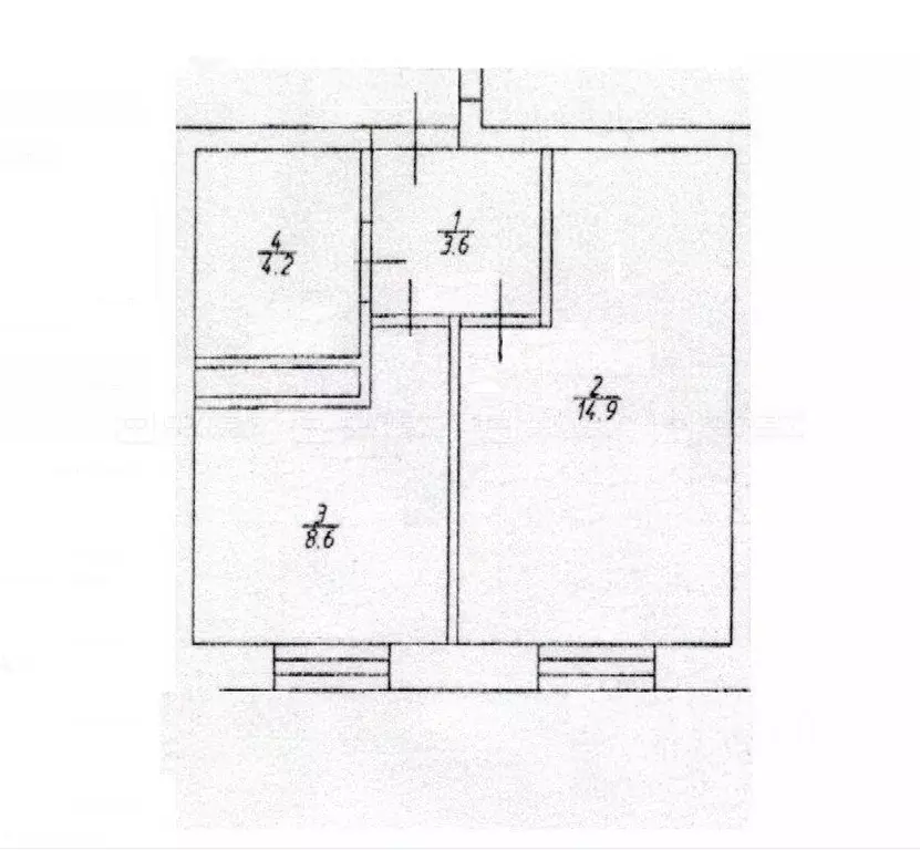 1-к кв. Татарстан, Казань ул. Волкова, 12 (31.3 м) - Фото 2