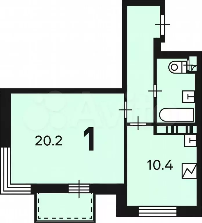 Аукцион: 1-к. квартира, 41,8 м, 14/17 эт. - Фото 0