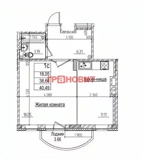 1-к кв. Новосибирская область, Новосибирск ул. Дуси Ковальчук, 242 ... - Фото 1