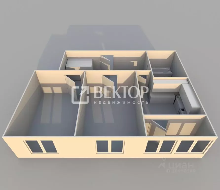 2-к кв. Ярославская область, Ярославль Угличская ул., 66А (53.4 м) - Фото 2