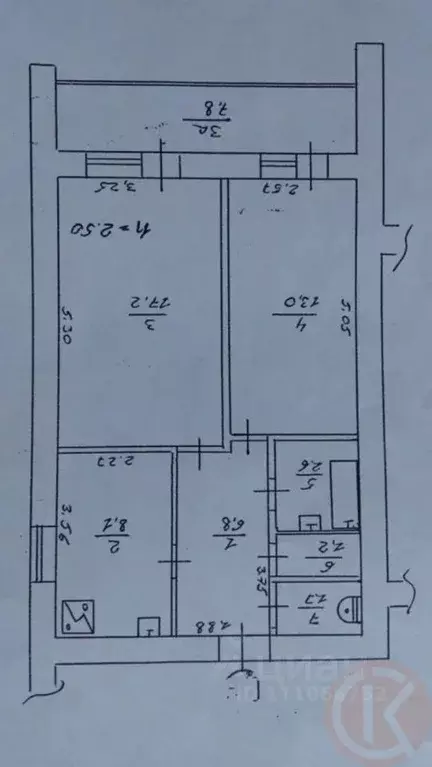 2-к кв. Крым, Евпатория ул. 9 Мая, 55 (50.6 м) - Фото 2