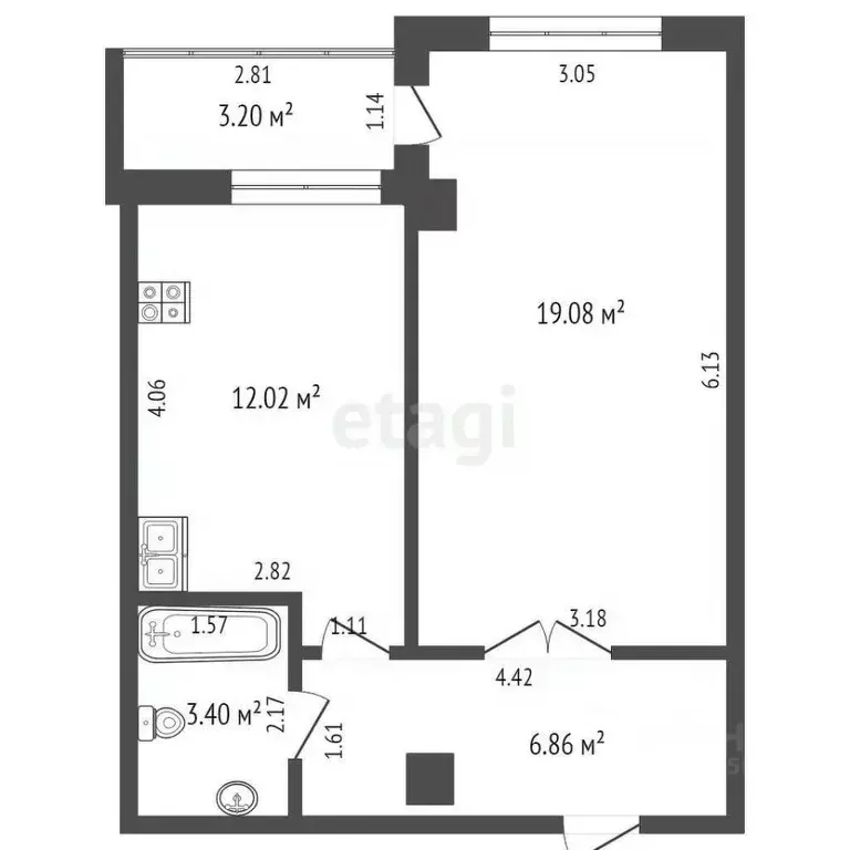 1-к кв. Саха (Якутия), Якутск ул. Лермонтова, 83 (41.4 м) - Фото 2
