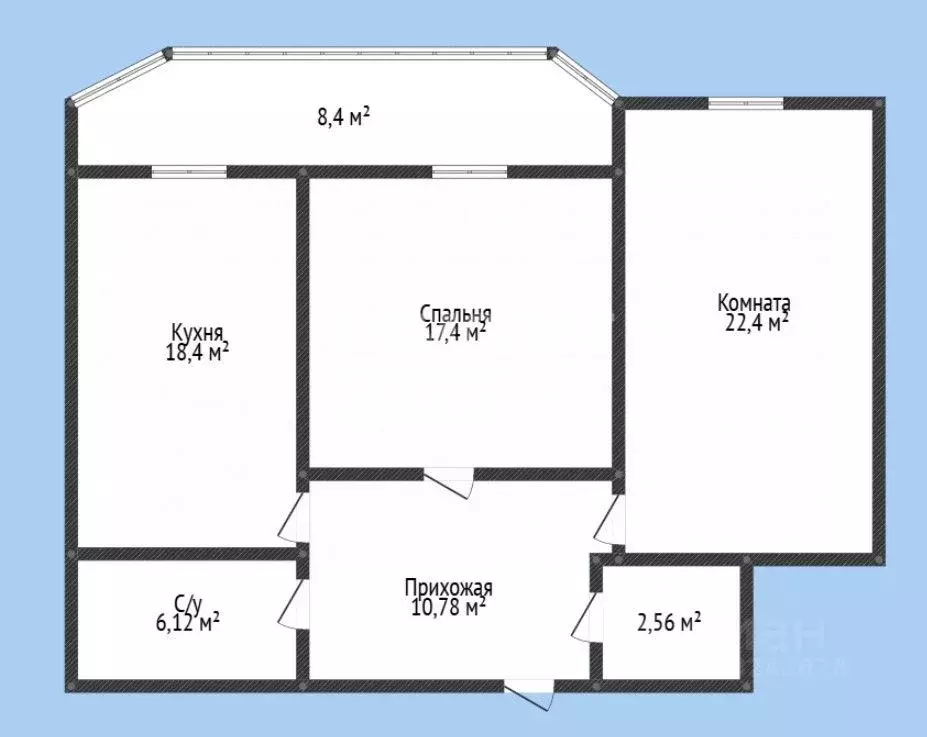 2-к кв. Дагестан, Махачкала ул. Гапцахская, 5 (86.0 м) - Фото 2