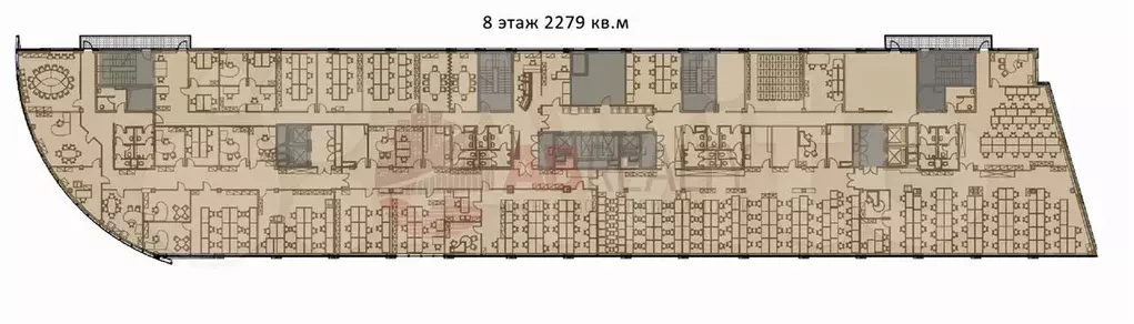 Два офисных этажа 4558 м А класс - Фото 1