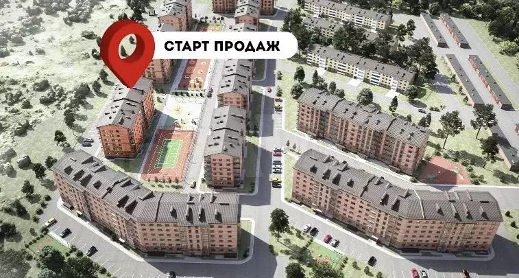 2-к. квартира, 60,1 м, 2/6 эт. - Фото 0