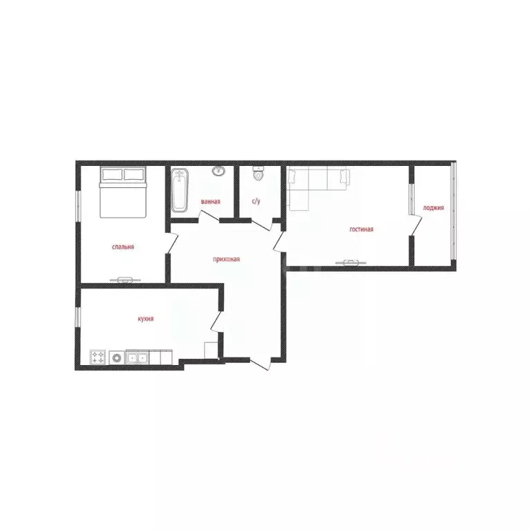 2-к кв. Смоленская область, Смоленск ул. Валентины Гризодубовой, 1в ... - Фото 2