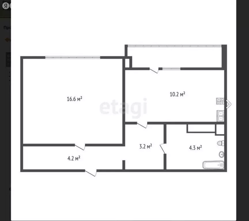 1-комнатная квартира: Санкт-Петербург, Чарушинская улица, 2 (38.5 м) - Фото 1