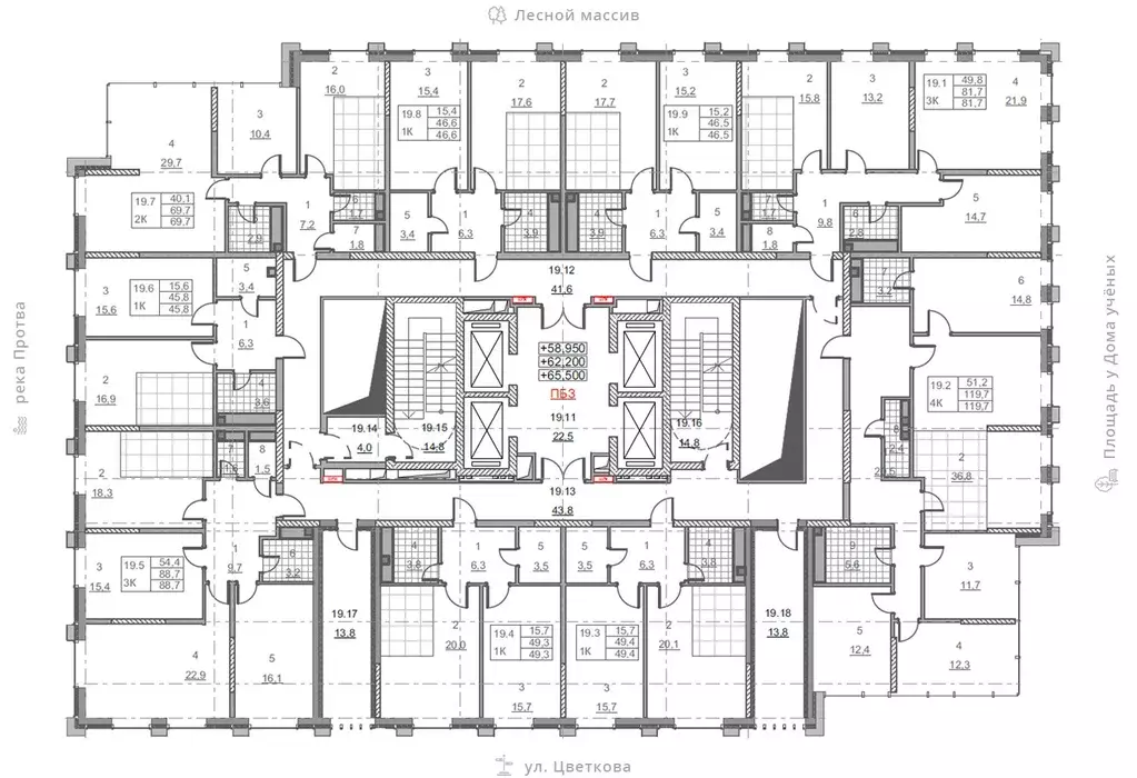 3-к кв. Калужская область, Обнинск ул. Усачева (88.7 м) - Фото 2
