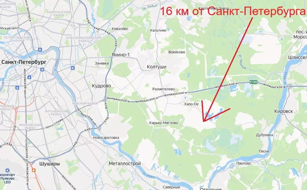 Участок в Ленинградская область, Всеволожский район, Колтушское ... - Фото 0