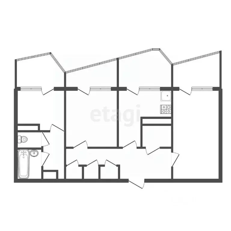 3-к кв. Воронежская область, Воронеж ул. Хользунова, 40Б (74.2 м) - Фото 1