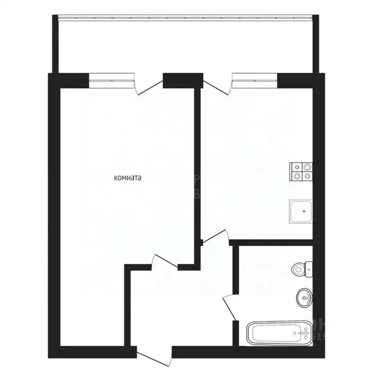 1-к кв. Тюменская область, Тюмень ул. Ю.-Р.Г. Эрвье, 16к1 (34.4 м) - Фото 1