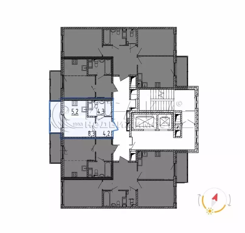 Квартира-студия: посёлок Шушары, Чудовская улица, 14к1 (23 м) - Фото 1