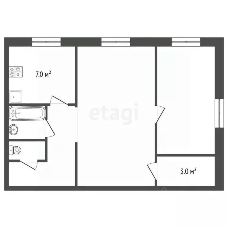 2-к кв. Ярославская область, Ярославль ул. Чкалова, 64Б (45.0 м) - Фото 0