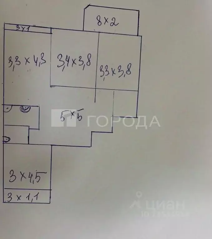 4-к кв. Алтайский край, Барнаул ул. Сергея Ускова, 23 (87.3 м) - Фото 2