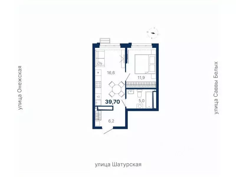 1-к кв. Свердловская область, Екатеринбург ул. Шатурская (39.7 м) - Фото 0