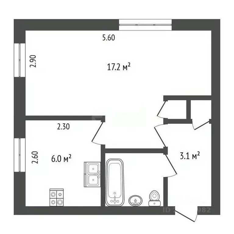 1-к кв. Камчатский край, Петропавловск-Камчатский ул. Максутова, 36А ... - Фото 2