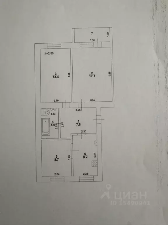 3-к кв. Саратовская область, Вольск ул. Плеханова, 7А (59.0 м) - Фото 2