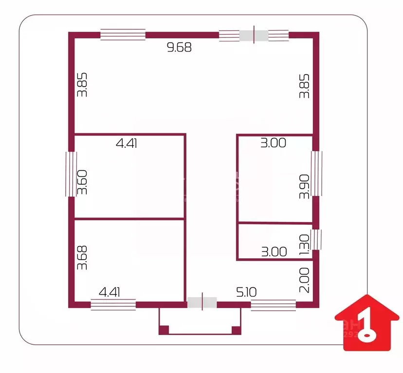 Дом в Омская область, Омский район, с. Пушкино ул. Александры ... - Фото 2