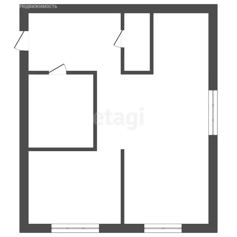 1-комнатная квартира: Троицк, улица имени Ю.А. Гагарина, 14 (30 м) - Фото 1