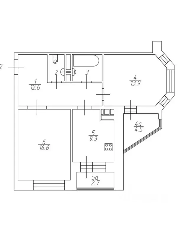 2-к кв. Московская область, Щелково Талсинская ул., 23 (57.8 м) - Фото 2