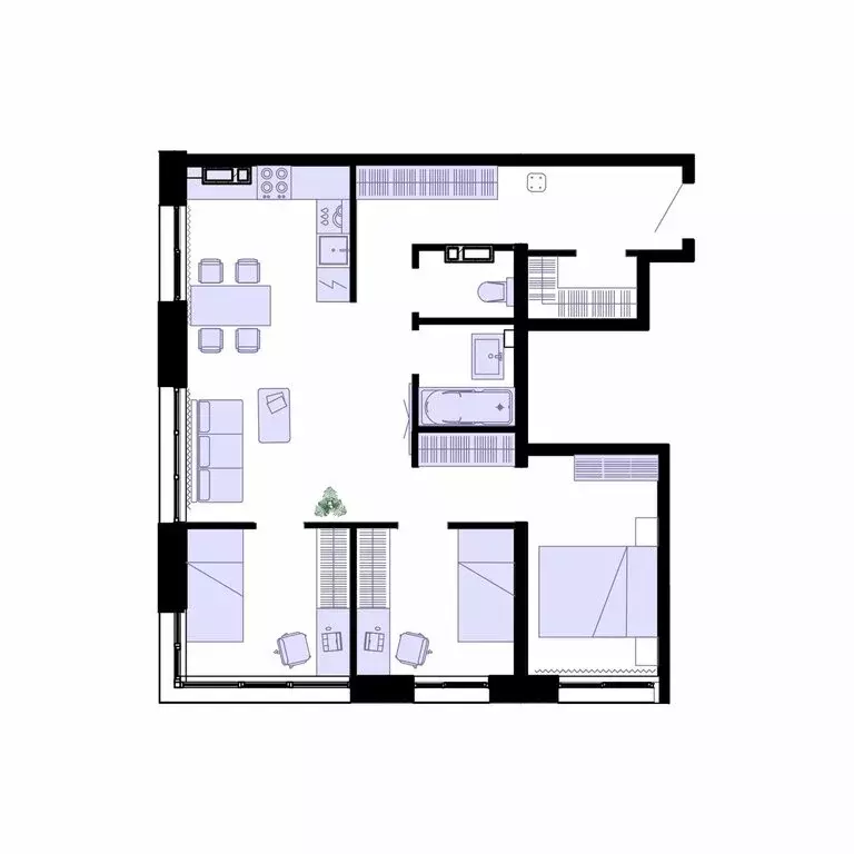 3-комнатная квартира: Владивосток, Первореченский район (66.5 м) - Фото 2