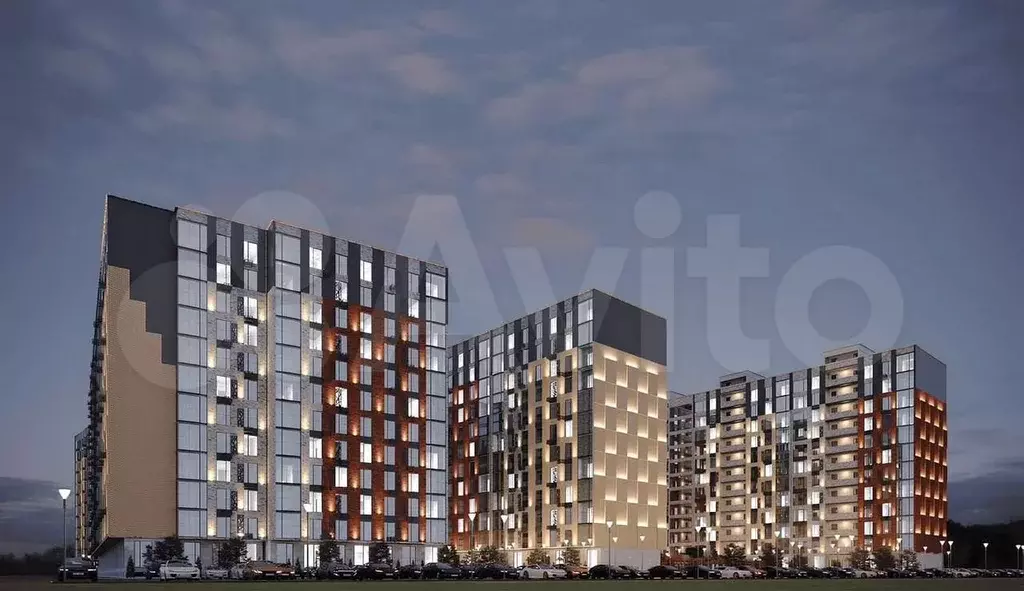 1-к. квартира, 45,1 м, 13/16 эт. - Фото 1