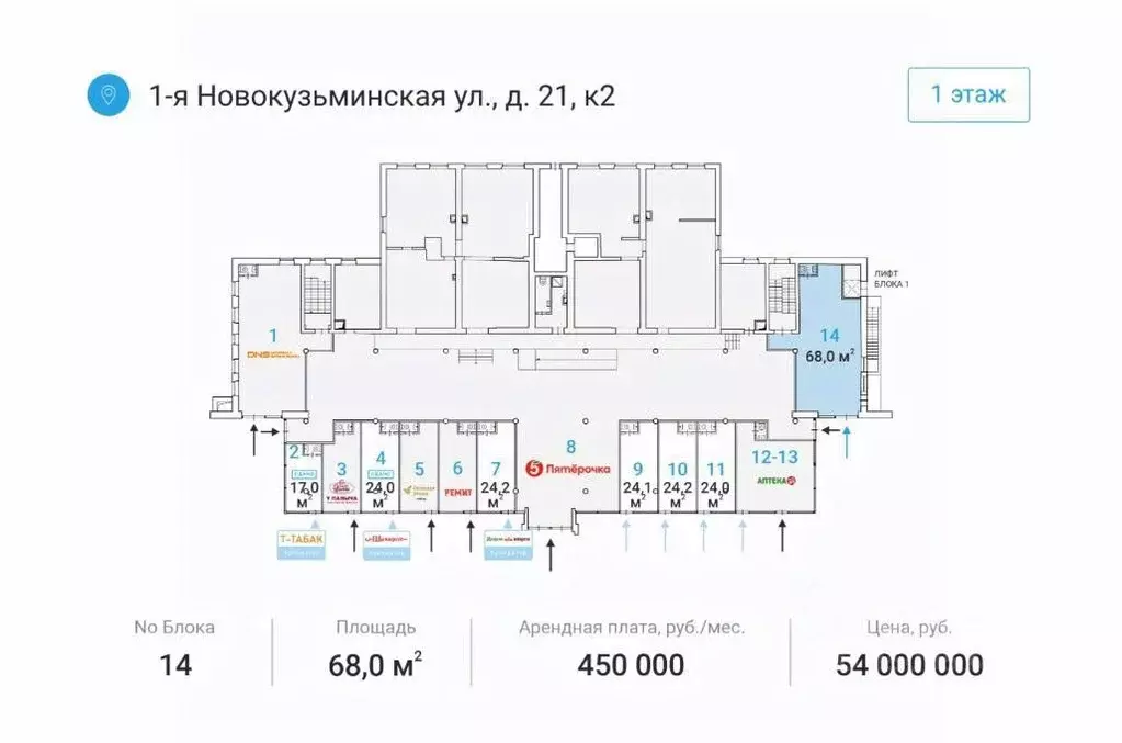 Помещение свободного назначения в Москва 1-я Новокузьминская ул., 21К2 ... - Фото 2
