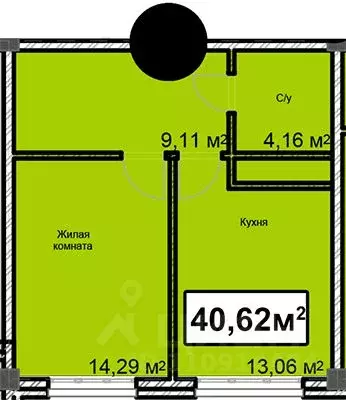 1-к кв. Ставропольский край, Ессентуки ул. Благодатная, 24 (40.62 м) - Фото 1