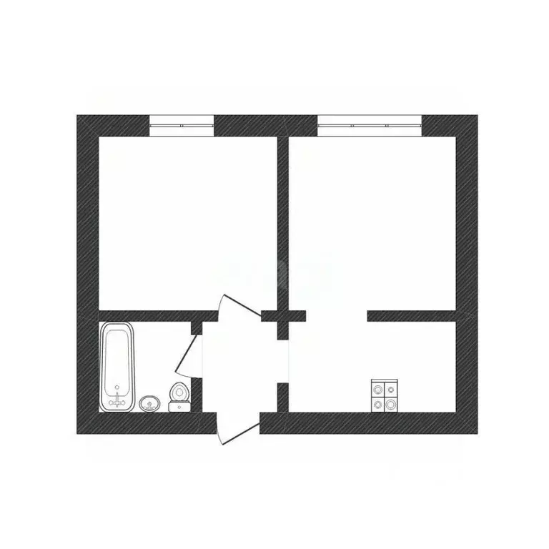 2-к кв. Смоленская область, Смоленск ул. Петра Алексеева, 11к3 (34.9 ... - Фото 1