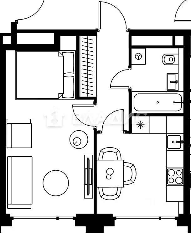 1-к кв. Москва Большая Почтовая ул., 18Ак1С (36.0 м) - Фото 1