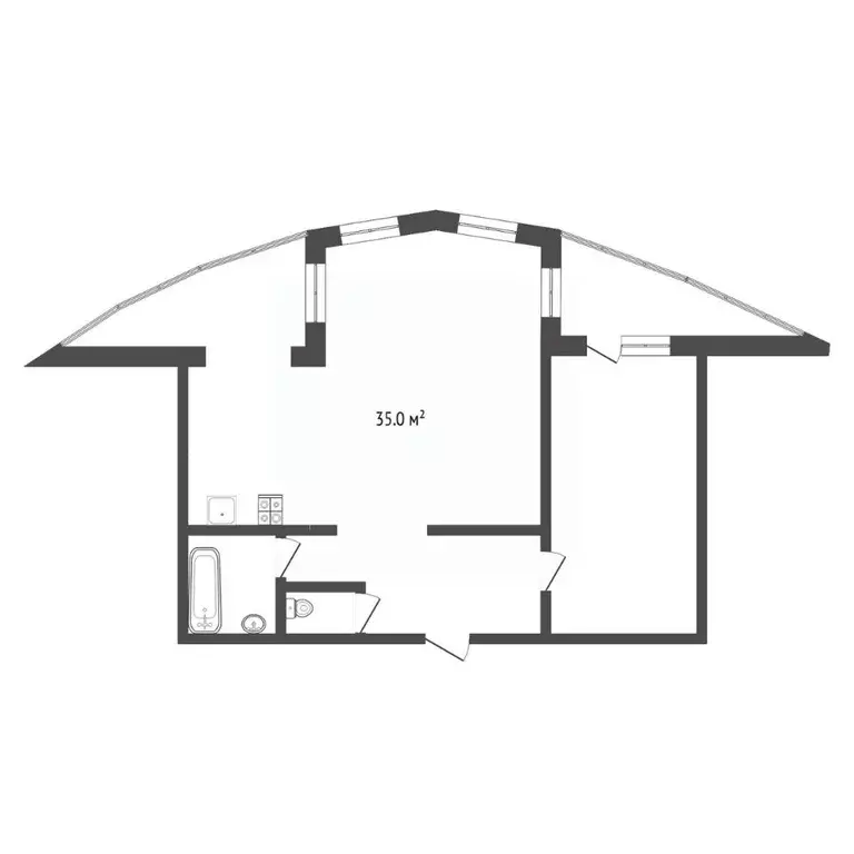 2-к кв. Тюменская область, Тюмень ул. Челюскинцев, 28 (126.9 м) - Фото 2