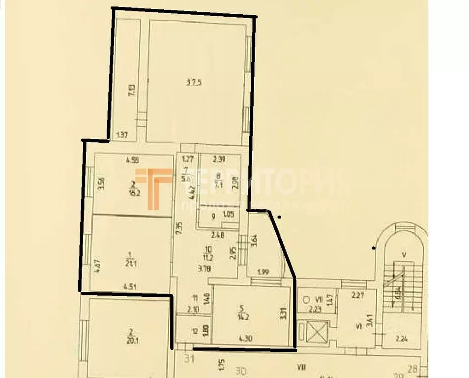 3-к кв. Пермский край, Пермь ул. Клименко, 20 (122.4 м) - Фото 2