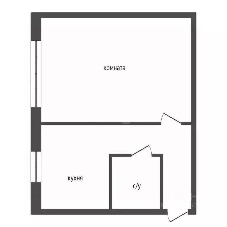 1-к кв. Красноярский край, Красноярск ул. Академика Вавилова, 54А ... - Фото 2