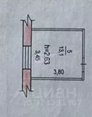 Комната Хабаровский край, Хабаровск Краснореченская ул., 117А (13.1 м) - Фото 1