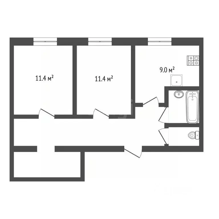 3-к кв. Ямало-Ненецкий АО, Тарко-Сале Пуровский район, Таежная ул., 6 ... - Фото 2