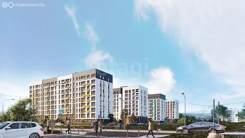 2-комнатная квартира: Мирное, Щедрая улица, 1 (57.6 м) - Фото 2