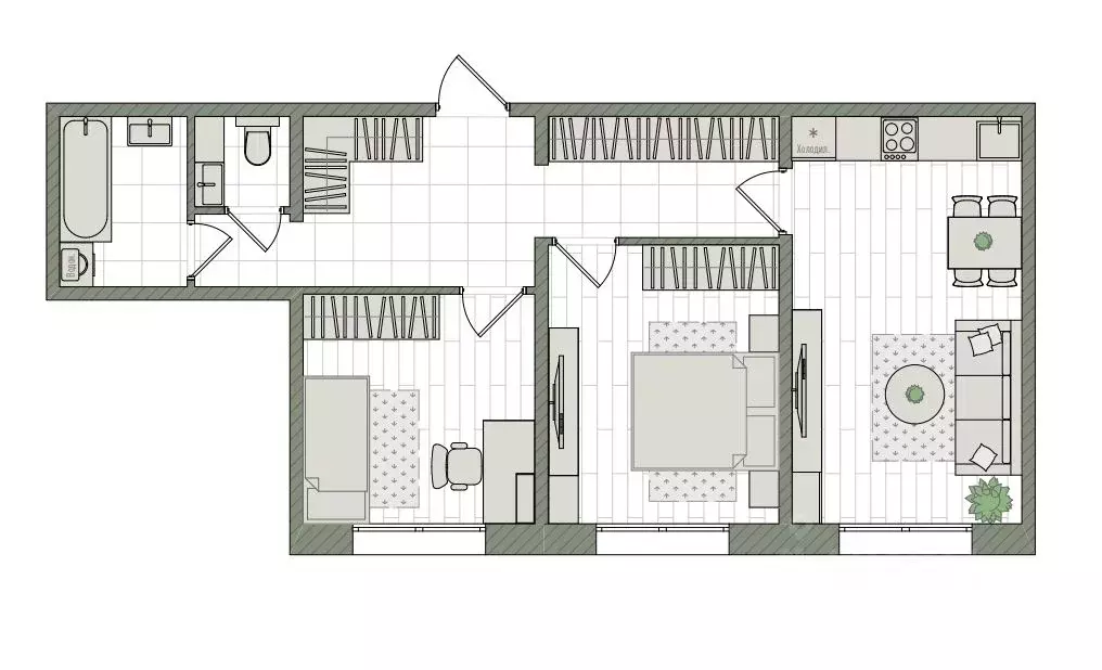 3-к кв. Кировская область, Киров бул. Прибрежный, 6 (58.7 м) - Фото 1