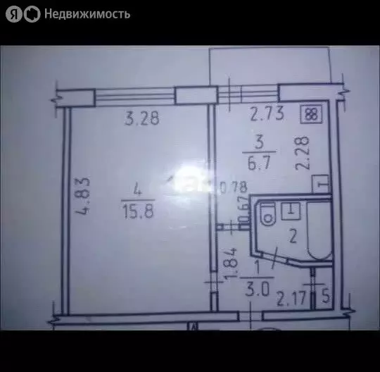 1-комнатная квартира: Ижевск, улица 10 лет Октября, 2 (28.6 м) - Фото 0