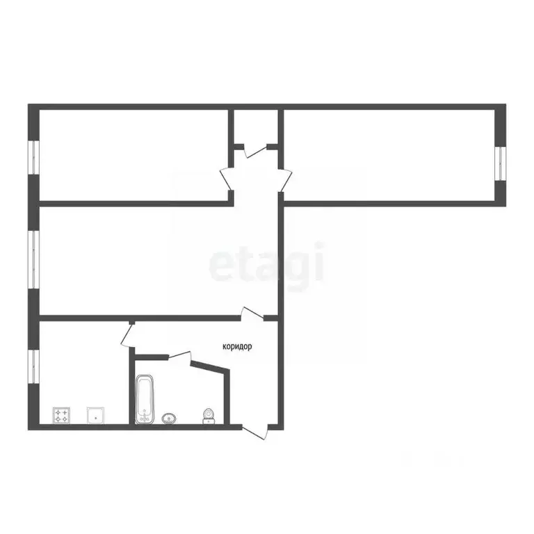 3-к кв. Ростовская область, Таганрог ул. Ленина, 205 (92.1 м) - Фото 2