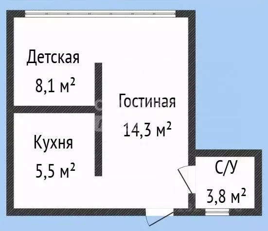 1-к кв. Дагестан, Махачкала ул. Тенистая, 28 (31.7 м) - Фото 2