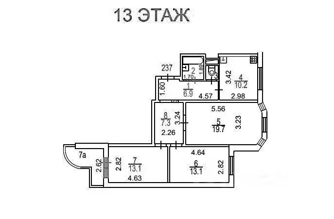 3-к кв. Московская область, Мытищи ул. Борисовка, 4А (74.8 м) - Фото 1