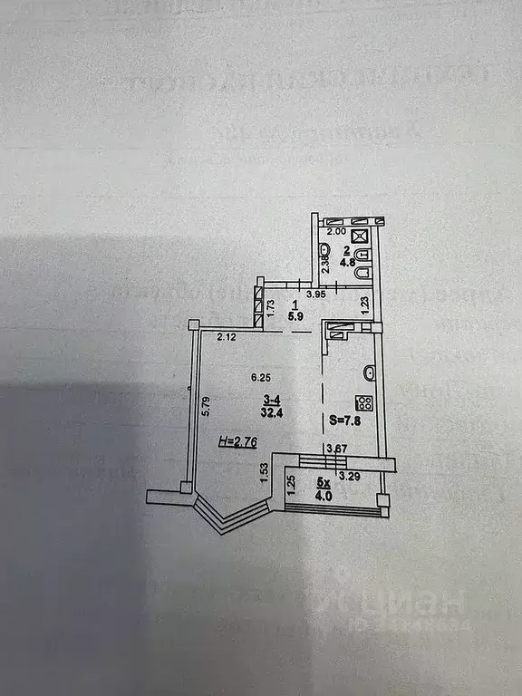 Студия Ростовская область, Ростов-на-Дону Северный мкр, ул. Пацаева, ... - Фото 2