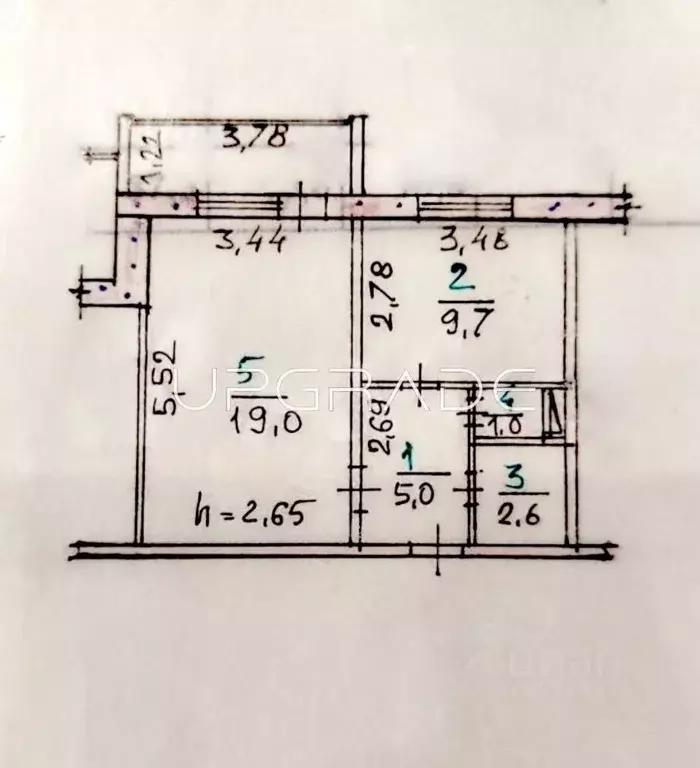 1-к кв. Орловская область, Орел Наугорское ш., 72 (37.3 м) - Фото 1