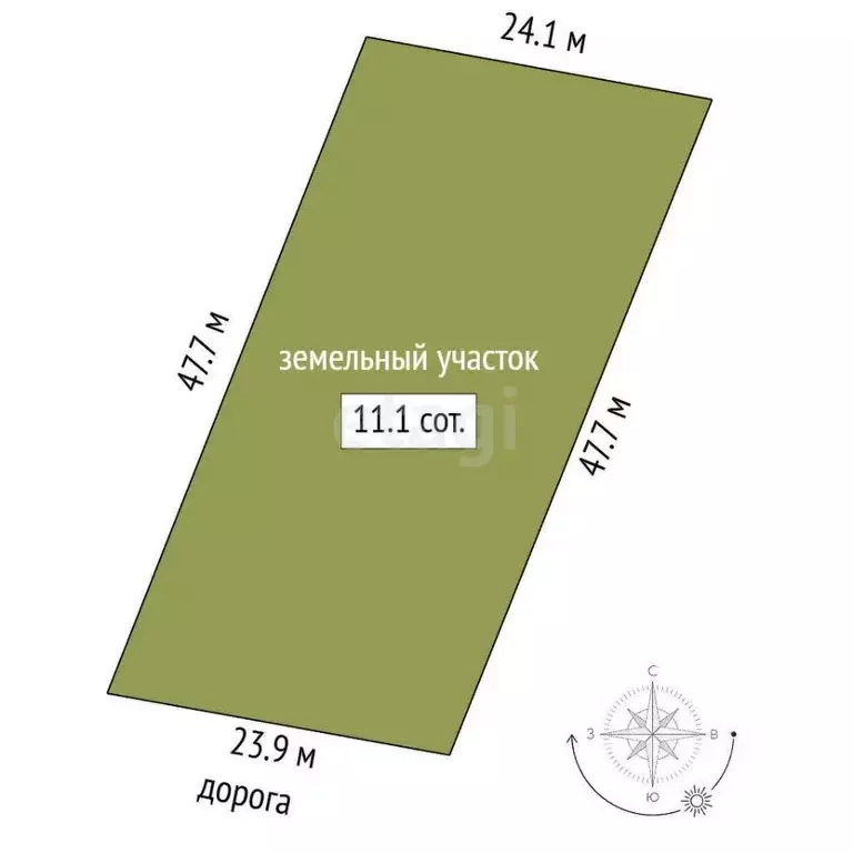 Участок в Мордовия, Лямбирский район, Берсеневское с/пос, пос. ... - Фото 1