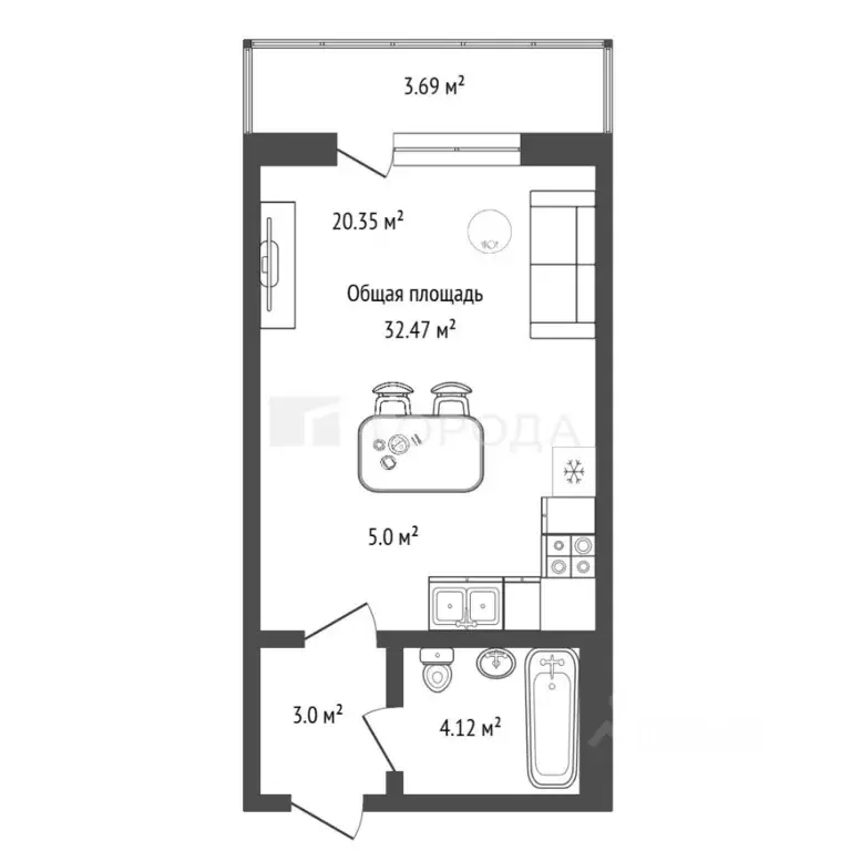 Студия Новосибирская область, Новосибирск ул. В. Высоцкого, 144/1 ... - Фото 2