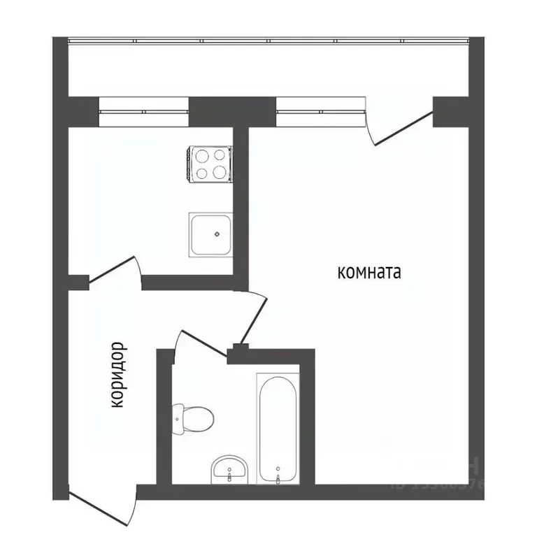 1-к кв. Тюменская область, Тобольск 7-й мкр, 45 (38.1 м) - Фото 1